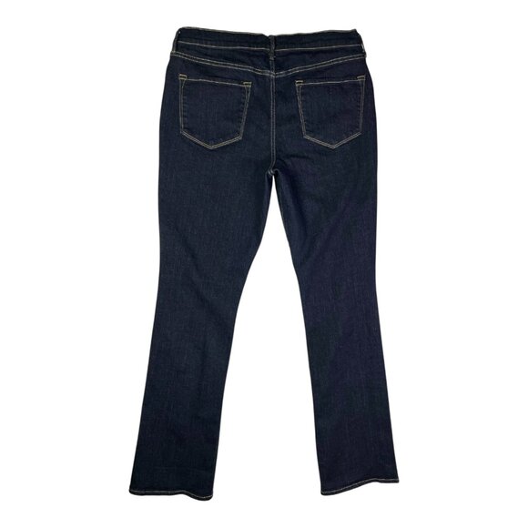 Old Navy Size 12 Long Curvy Mid-Rise Blue Jeans Dark Wash Bootcut - Picture 2 of 9